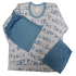 Pijama Letras com Calça Azul 14 +R$ 79,00